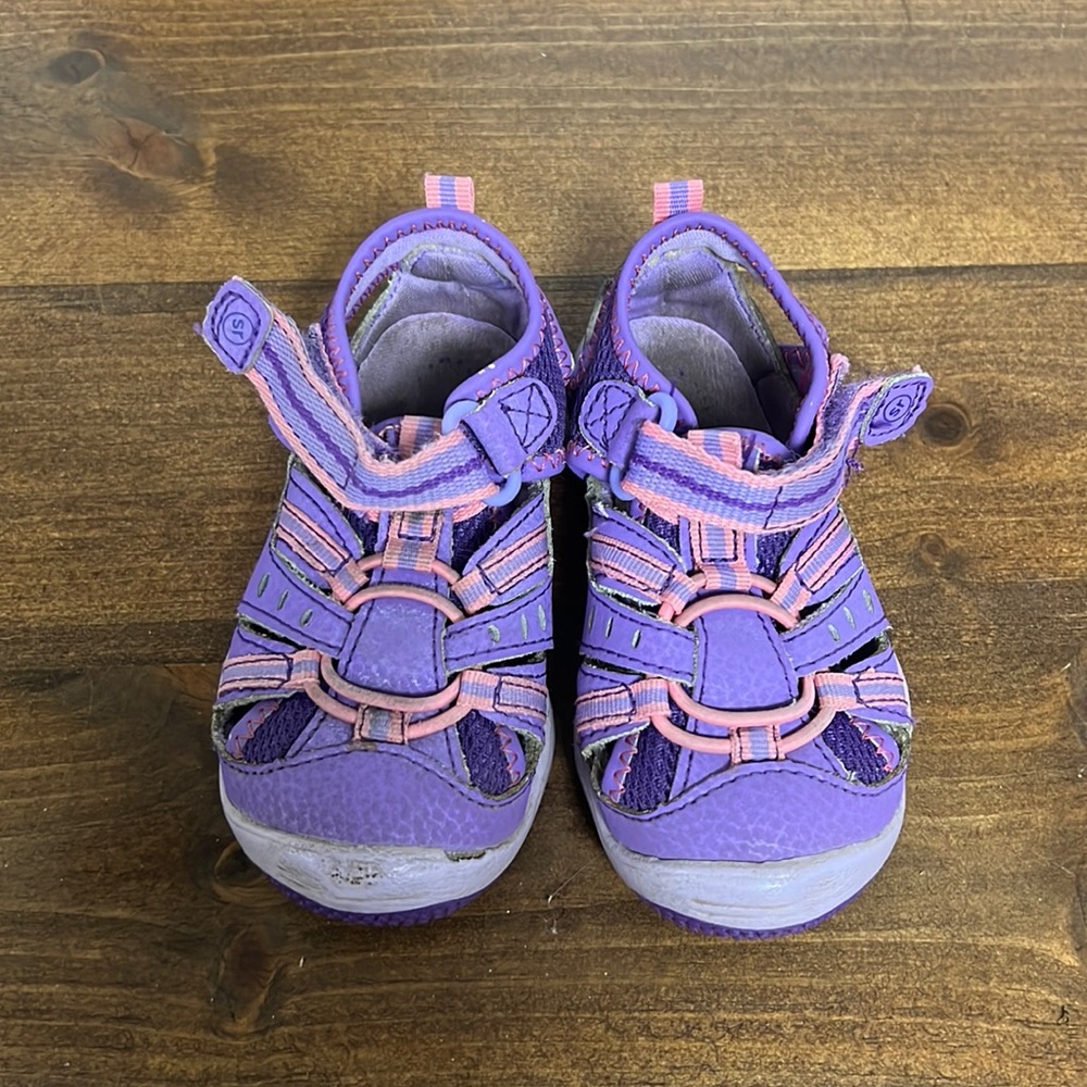 Stride rite purple sandal water shoes.  Good condition